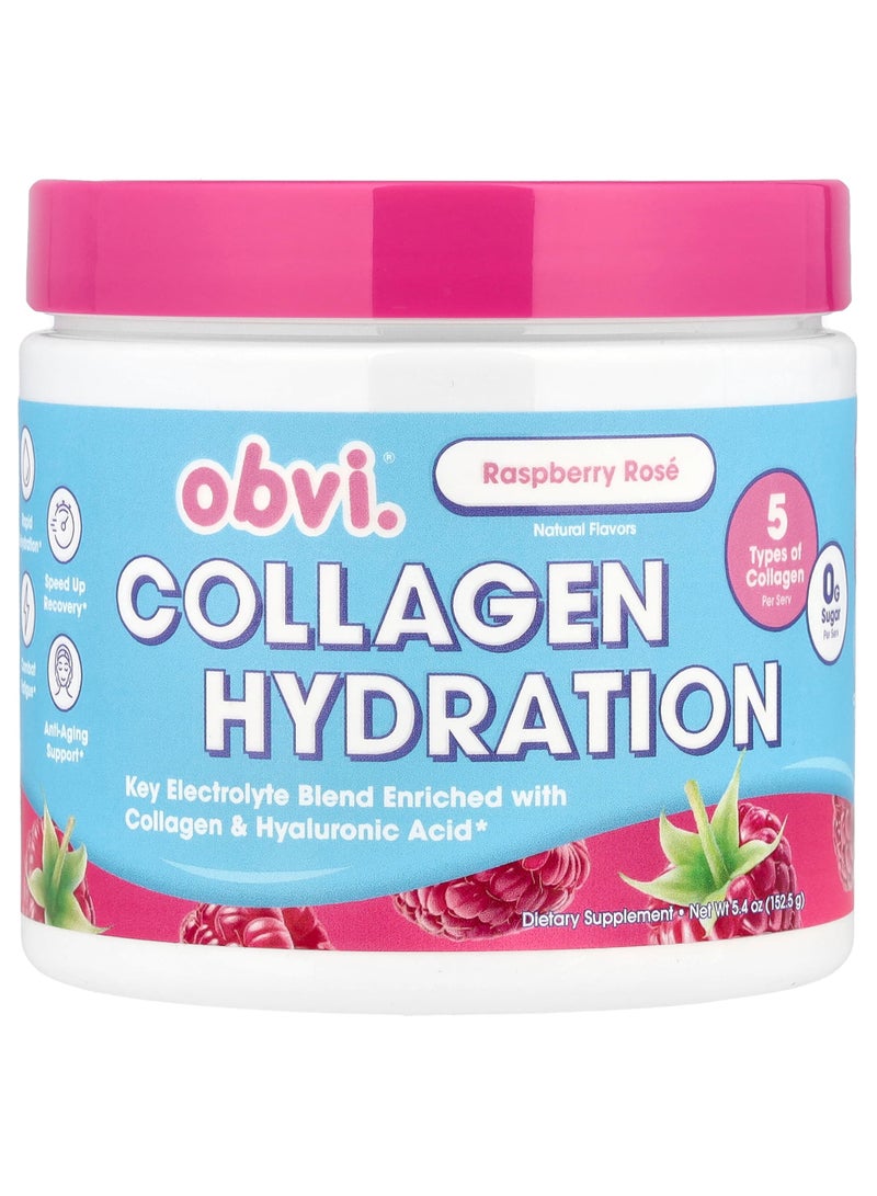 Collagen Hydration, Raspberry Rose, 5.4 oz (152.5 g)
